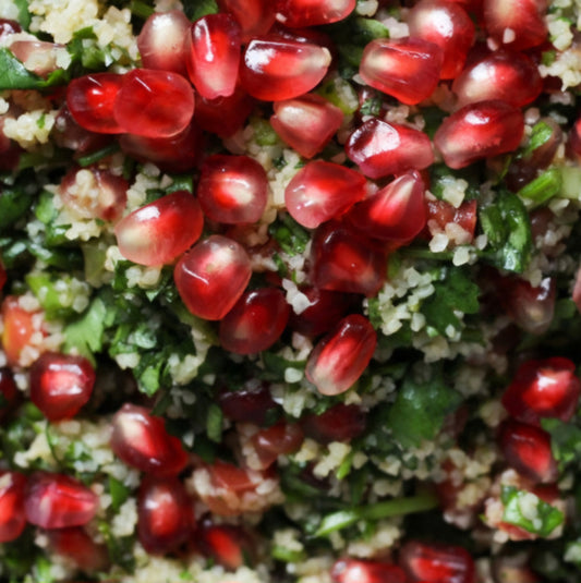 Tabouli and fresh pomegranate salad (per 1lb)